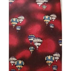 Pelini Roma Hot Air Balloon Novelty Red and Black Necktie Polyester